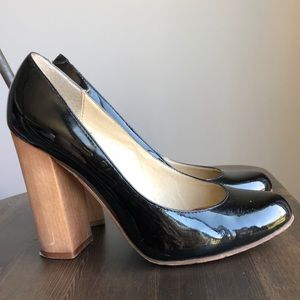 Steven by Steve Madden “Bessy” Wood Block Heels